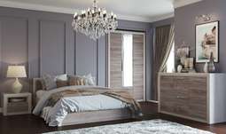 Модульный спальный гарнитур «Октава» комплектация 1 (Памир)