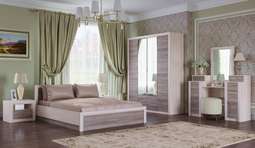 Модульный спальный гарнитур «Октава» комплектация 3 (Памир)