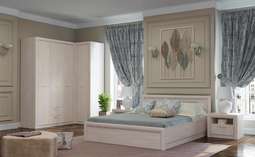 Модульный спальный гарнитур «Октава» комплектация 2 (Памир)