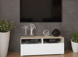 Тумба ТВ «Diamond» тип 6 (Дуб Сонома/Белый)
