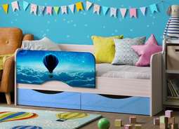 Кровать «ЮНИОР-12» различная фотопечать (Рег.058)