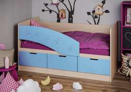 Кровать «БЕМБИ-8» МДФ разл.цвета, два размера