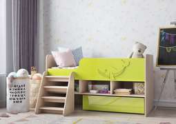 Кровать «Юниор-3» МДФ различные цветовые решения (Регион 058)