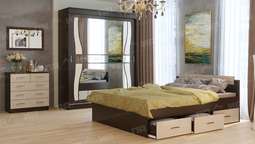 Спальный гарнитур «СОФИЯ» модульный комп.8 (Памир)