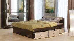 Кровать «СОФИЯ» с ящиками 4 размера (ПАМ)