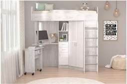 АКЦИЯ!!! Детская «БРИЗ-1» Фасад- Белый глянец