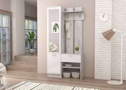 Прихожая «Иннэс-3» Фасад Белый глянец