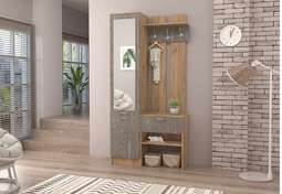 Прихожая «Иннэс-3» Фасад Камень тёмный