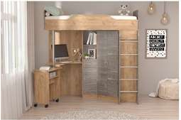 АКЦИЯ!!! Кровать «БРИЗ-1» Фасад-Камень темный