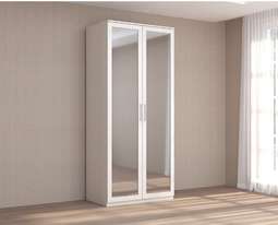 Шкаф 2-х ств. «КЭТ-4» с зеркалом