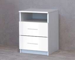 Тумба прикроватная «КЭТ-6» Белый глянец