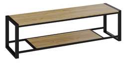 Тумба для ТВ «Лофт» тип 3 (Черный/Дуб крафт золотой)