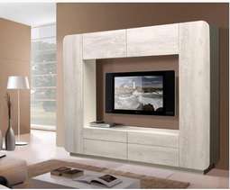 Стенка «ЛАВАНДА-2» белый/ бетон пайн белый