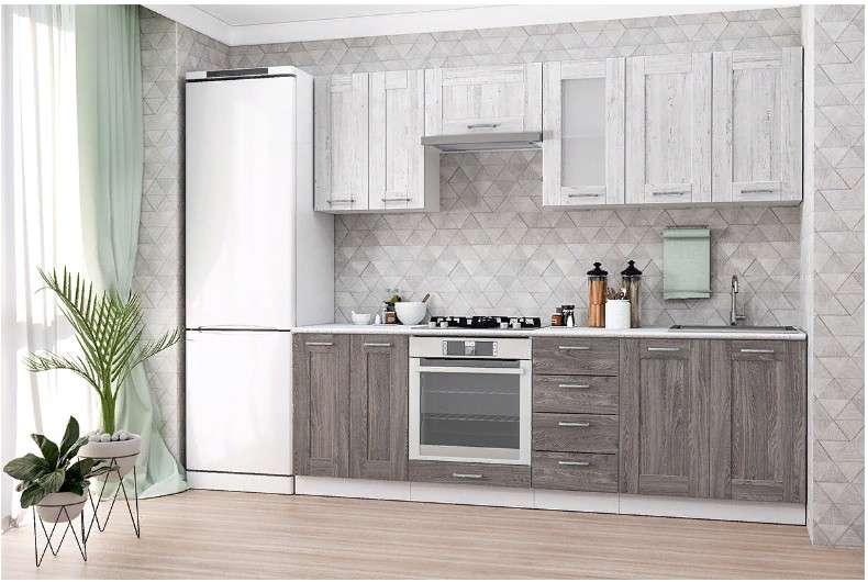 Кухня «ЛОФТ» вариант- 9 (2,4м) модульная в Нижнем Новгороде фото 1