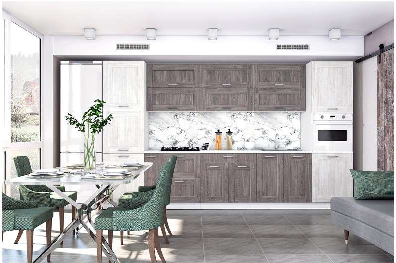 Кухня «ЛОФТ» вариант- 2 (3,6м) модульная в Нижнем Новгороде фото 1