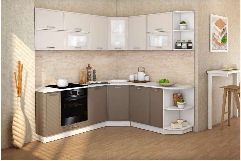 Кухня «ЛАЙТ» вариант-3 (2,3х2,0м) модульная в Нижнем Новгороде фото 1