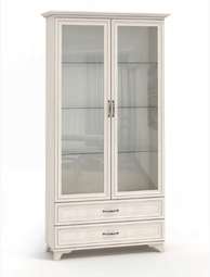 Шкаф двухстворчатый со стеклом «Мирелла»