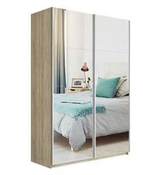 Шкаф-купе «ПРАЙМ» ЗЕРКАЛО/ЗЕРКАЛО, три размера, высота 2300мм