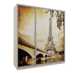 Шкаф-купе «Фото Трио» Три размера Две высоты Фотопечать (Е-1)