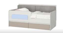 Кровать-тахта «Зефир 800.4» Голубой (Аквилон)