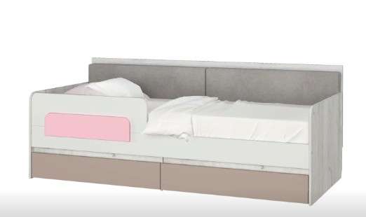 Кровать-тахта «Зефир 900.4» Розовый (Аквилон) в Нижнем Новгороде фото 1