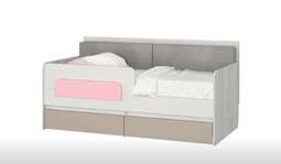 Кровать-тахта «Зефир 800.4» Розовый (Аквилон)