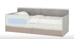 Кровать-тахта «Зефир 900.4» Голубой (Аквилон)