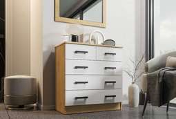 Комод К800-3/2 (Дуб Вотан/Белый)