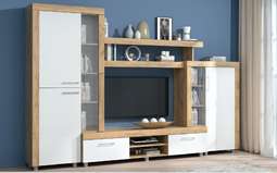 Гостиная «Аллегро-1» Белый глянец