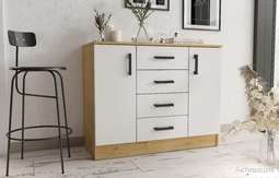 Комод К1000-2 Двери (Дуб Вотан/Белый)
