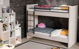 Кровать двухъярусная с мягкой обивкой «Дарси»