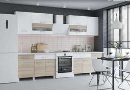 Кухня TREND - 2400 (сонома -белый) Готовое решение