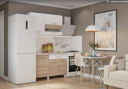 Кухня TREND - 1200 (сонома -белый) Готовое решение