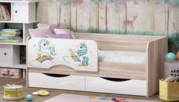 Кровать «ЮНИОР-12» Пони (Рег.058)