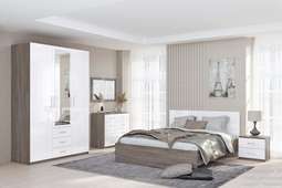 Спальный гарнитур «КЭТ-6» Ясень Анкор набор 1