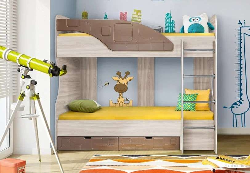 АКЦИЯ!!! Кровать 2-х ярусная «БРИЗ-5» Две расцветки в Нижнем Новгороде фото 4