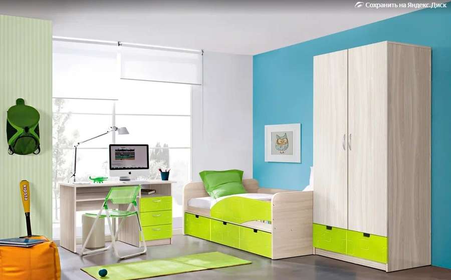 АКЦИЯ!!! Детская «БРИЗ» вариант-2 МДФ модульная в Нижнем Новгороде фото 2