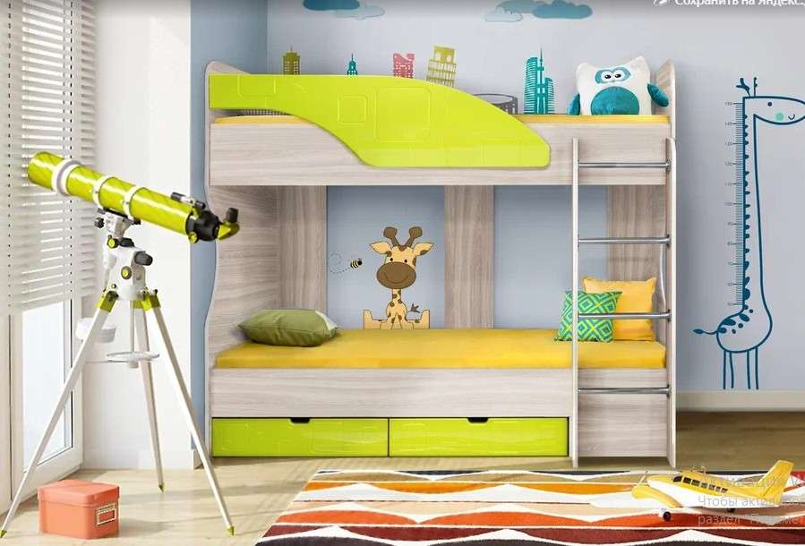 АКЦИЯ!!! Кровать 2-х ярусная «БРИЗ-5» Две расцветки в Нижнем Новгороде фото 1