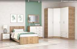 Спальный гарнитур «КЭТ-7» Дуб крафт золотой Набор-5