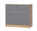 Комод «КЭТ-7» 5 ящиков Дуб крафт золотой/Миндаль, Графит в Нижнем Новгороде фото 2