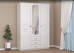 Шкаф 3-х створчатый с ящиками «КЭТ-6» Бодега/Сандал