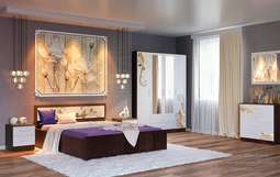 Спальный гарнитур «Лазурит-2» модульный (Северин)
