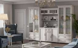 Гостиная «Каролина» комплектация 001 (Пеликан)