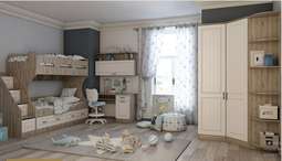 Детская модульная «КАНТРИ» МДФ (Террикон) комплект 1