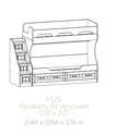 Кровать двухъярусная «КАНТРИ» МДФ (Террикон) в Нижнем Новгороде фото 2