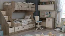 Кровать двухъярусная «КАНТРИ» МДФ (Террикон)