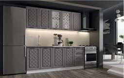 Кухня «АГАВА» 2,0м Трюфель Модульная (Эра)