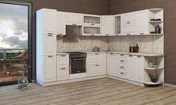 Кухня «АГАВА» угловая 2,8 х 2.29м Модульная, Две расцветки (Эра)