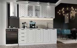 Кухня «АГАВА» 2,0м Акация Белая Модульная (Эра)