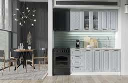 Кухня «АГАВА» 1,6м Антрацит Модульная (Эра)